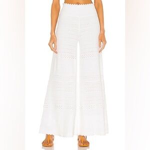 Women's Alexis Haruko White Flowy Pants - Medium (Retail $295) sold on revolve